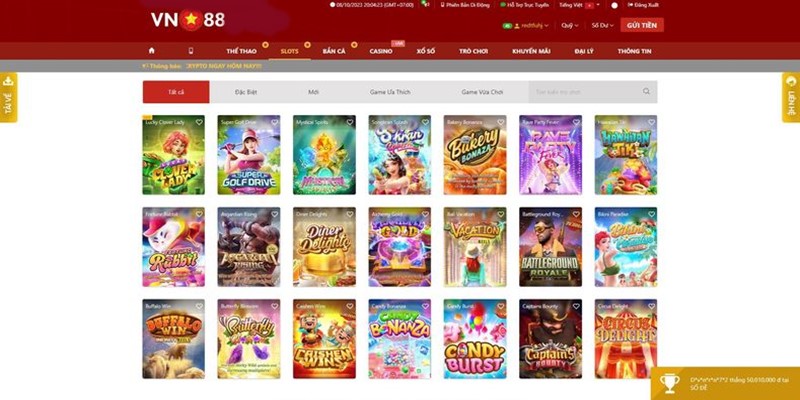 Cập nhật: Quy trình săn thưởng game slot trên web cược VN88 